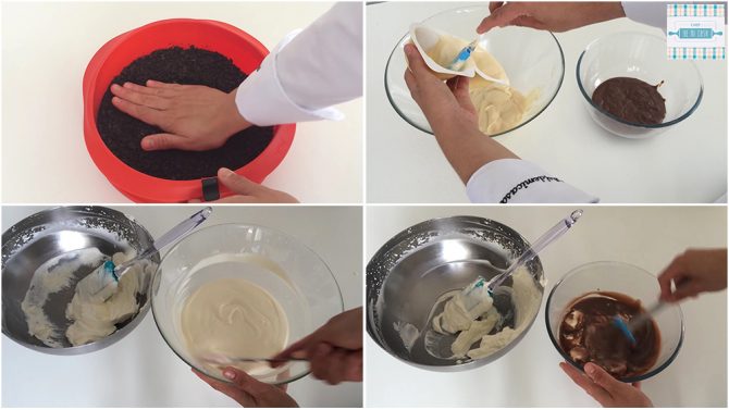 Receta de Tarta de Natillas y Galletas Oreo paso a paso 1