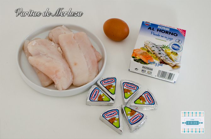 Ingredientes para Varitas de Merluza