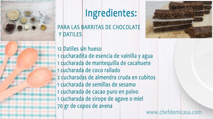 Snacks Saludables - Barritas de Chocolate