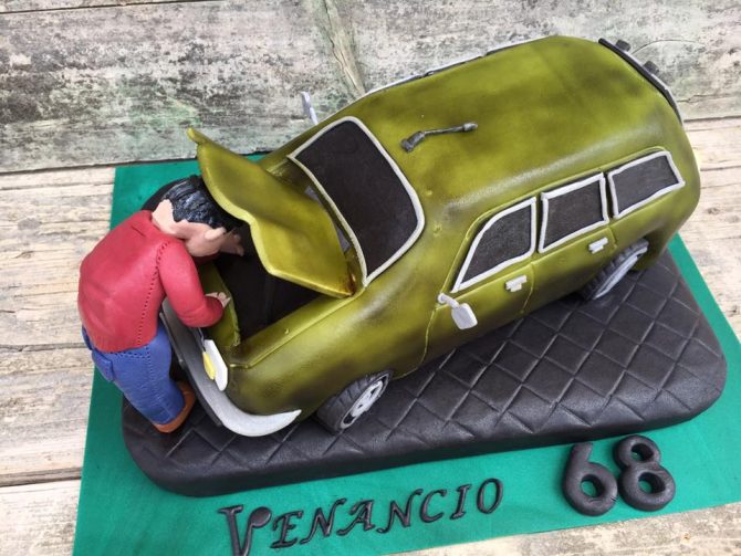 Tarta Mecánico Citroen Gs para Venancio 1