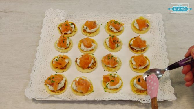 Blinis de Salmon Ahumado 9