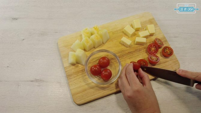 Canapes de Melon con Jamon 8